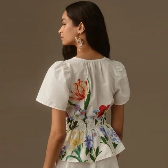 🌺 Anthropologie Somerset Blouse | XL | Poppy Floral 🌺 - Picture 2 of 5